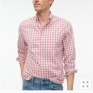 J crew Men's Plaid Long sleeve Button Down Fall Christmas Size Midium